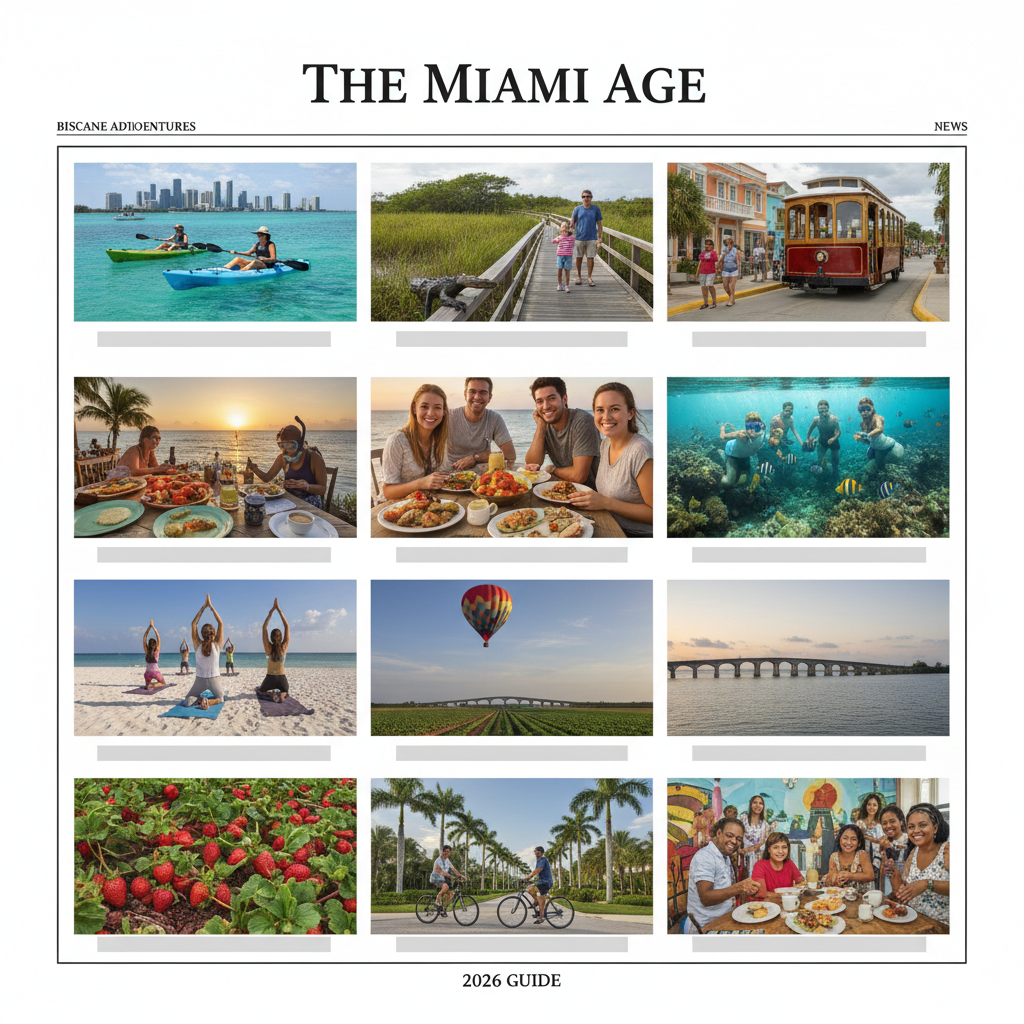 A photorealistic regional news photograph capturing a day trip destination from Miami from the 2026 guide.